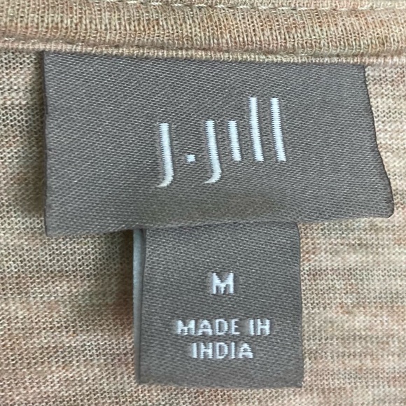 J. Jill Embroidered Knit Top Women’s Size M Button Front Long Sleeves Fairisle - Picture 8 of 9